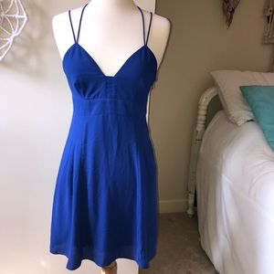 Express blue mini dress